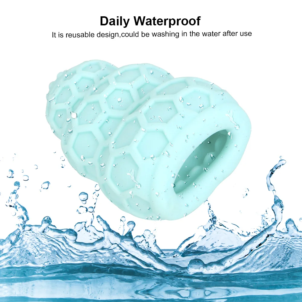Portable Male Masturbator Cup Penis Trainer Penis Massage Stretchy Silicone Vagina Egg Vacuum Pocket Cup for Men Adult Sex Toys view 4
