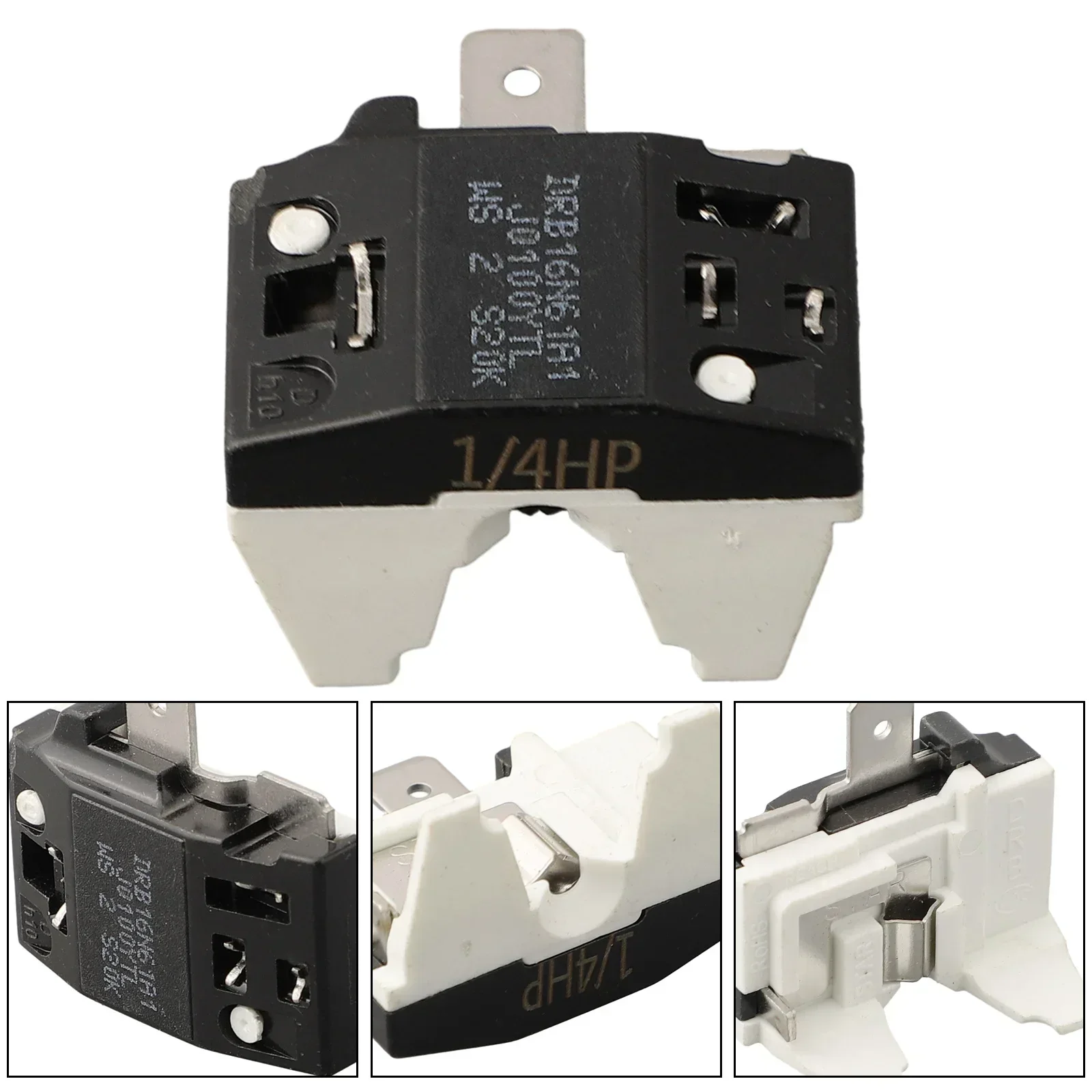 1pc 110v 220V Refrigerator Overload Switch Freezer Replacement Parts Relay 1/2-1/6HP Overheat Protector Compressor Accessories