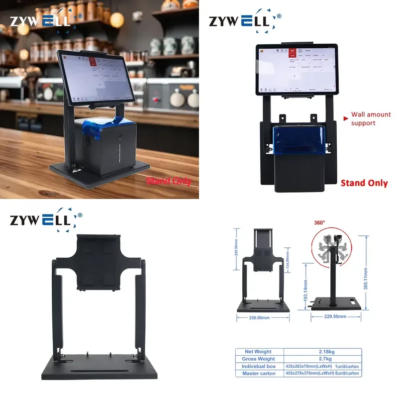 High Quality Single Screen Laptop 7.9-12.9 Inch Pad Stand ZY-TS31 Metal Adjustable Desktop Printer Stand