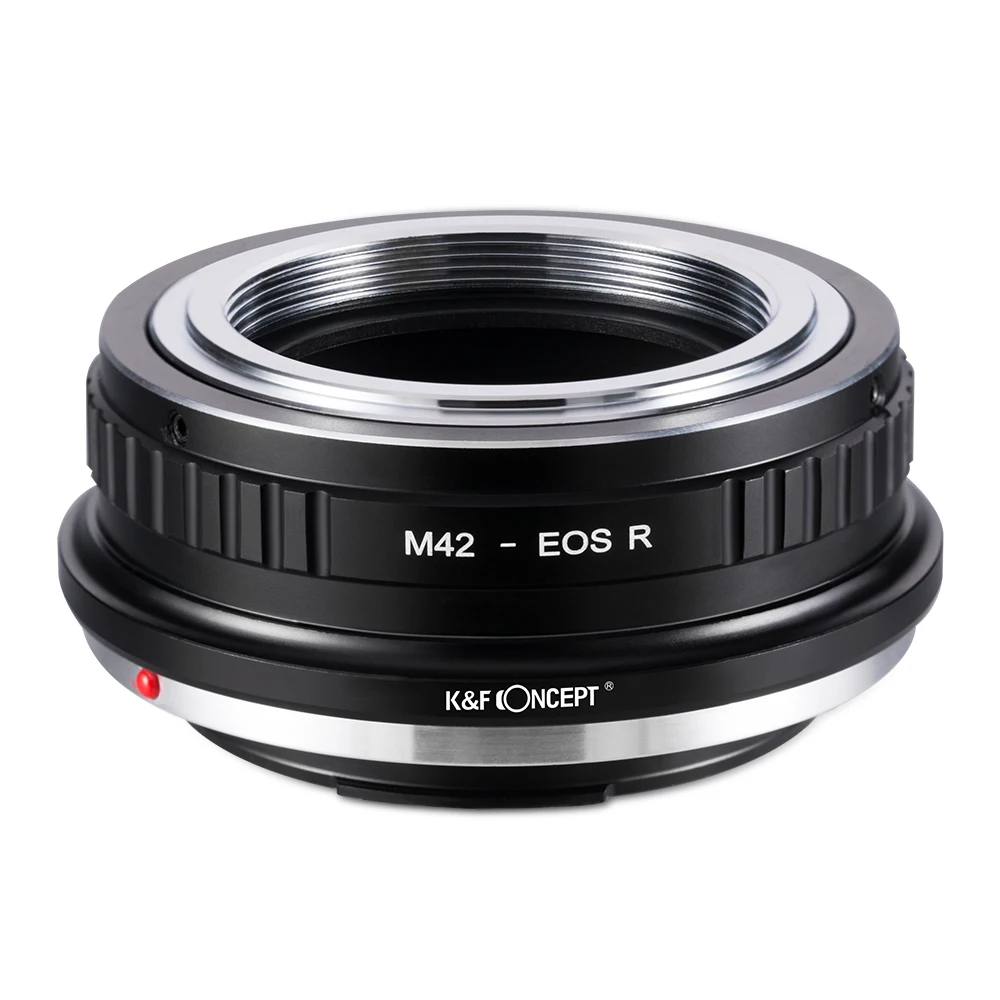 K&F Concept M42-EOS R Lens Mount Adapter for M42 Mount Lens to Compatible with Canon EOS R Cameras Body for Canon EOS R RA R5 R6