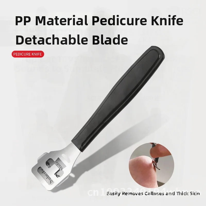 

Набор из 8 предметов для педикюра из нержавеющей стали: инструменты для удаления омертвевшей кожи и мозолей, включая скребок и пилку для ногтей.