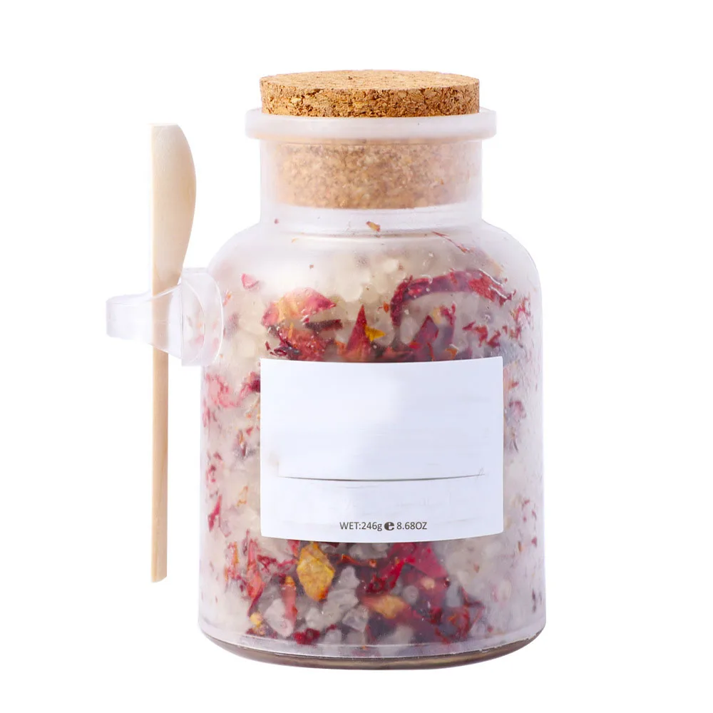 Lavender Dried Flower Bath Salts Natural Mineral Salt Foot Bath Salt for Whitening Exfoliating Cleaning