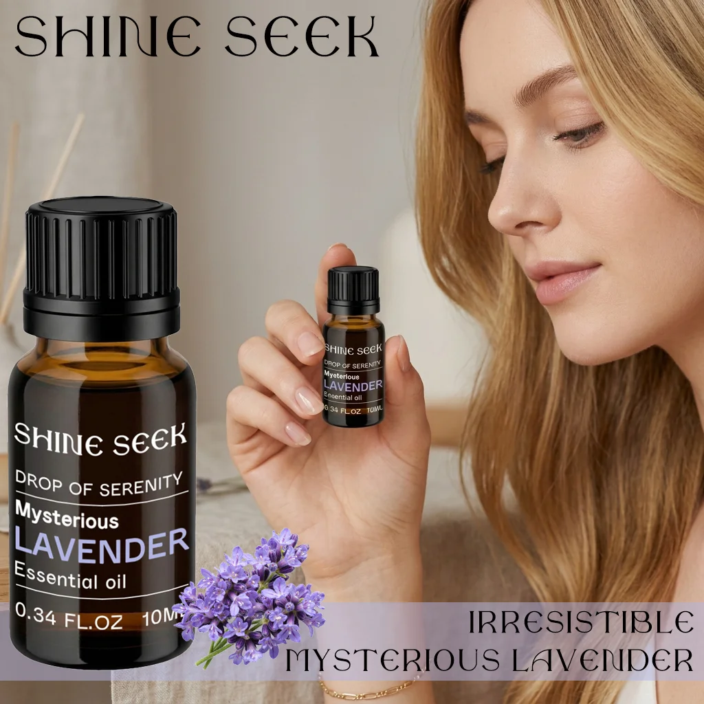Lavender Essential Oil, Can Be Used in Humidifiers and Diffusers, for Candle Making, Suitable for Home Life, Outdoor Parties, Holiday Gifts, for Both Men and Women, Travel-Friendly Packaging, Ideal for Gifting, Valentine's Day Fragrance Oil, High-Quality Scent, Easy to Carry, Long-Lasting Fragrance Improve Your Luck, Choose the Best Gifts with Luxurious and Elegant Packaging, New Formula and Design, Bring Good Luck in the New Year, Double Your Blessings.