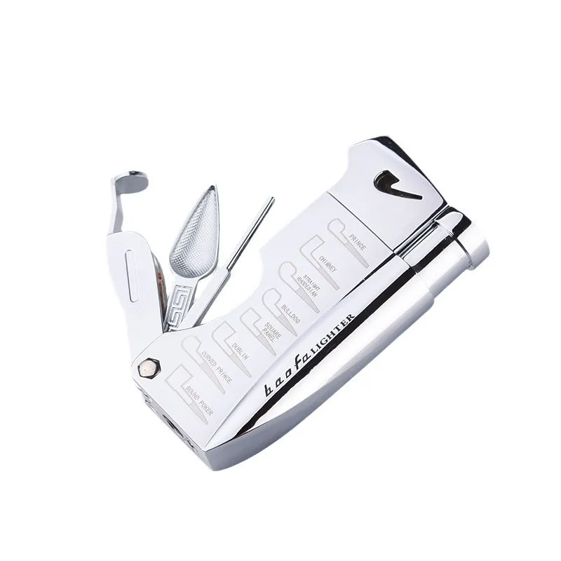 Multifunctional Pipe Lighter for Tobacco Smoker Butane Gas Lighter With Pipe Tool Cleaner Accessories Cool Lighter Men's Gift view 5