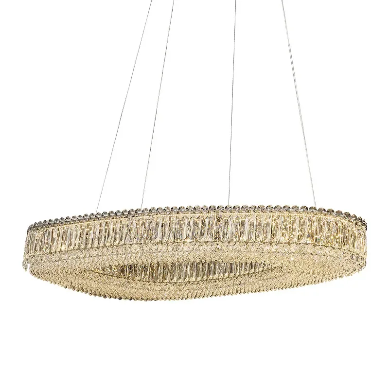 

Light luxury crystal chandelier, modern simplicity, villa living room dining room lamps