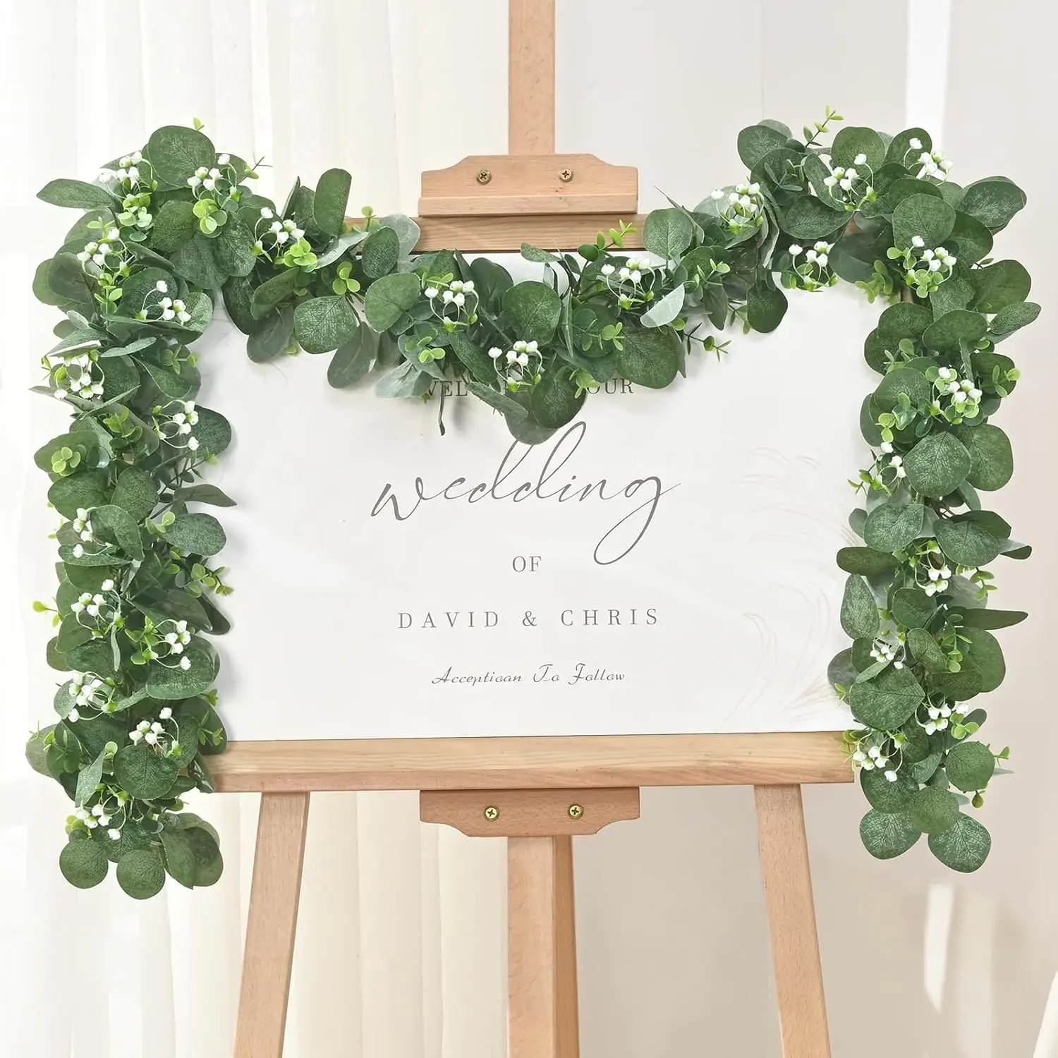 

1Pc Artificial Plants Greenery Foliage Vine Christmas Tree Wedding Garden Courtyard Fence Ornaments Arch Home Door Hanging Decor