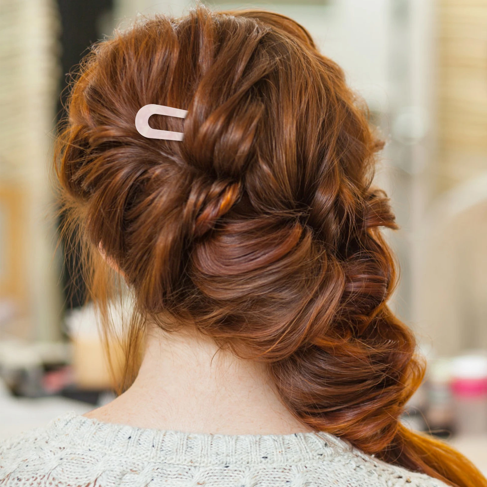 2 قطعة مشط الشعر موضة مادة متينة وردي أحمر حفل زفاف ملابس يومية إكسسوارات شعر عملية دبابيس أنيقة #3