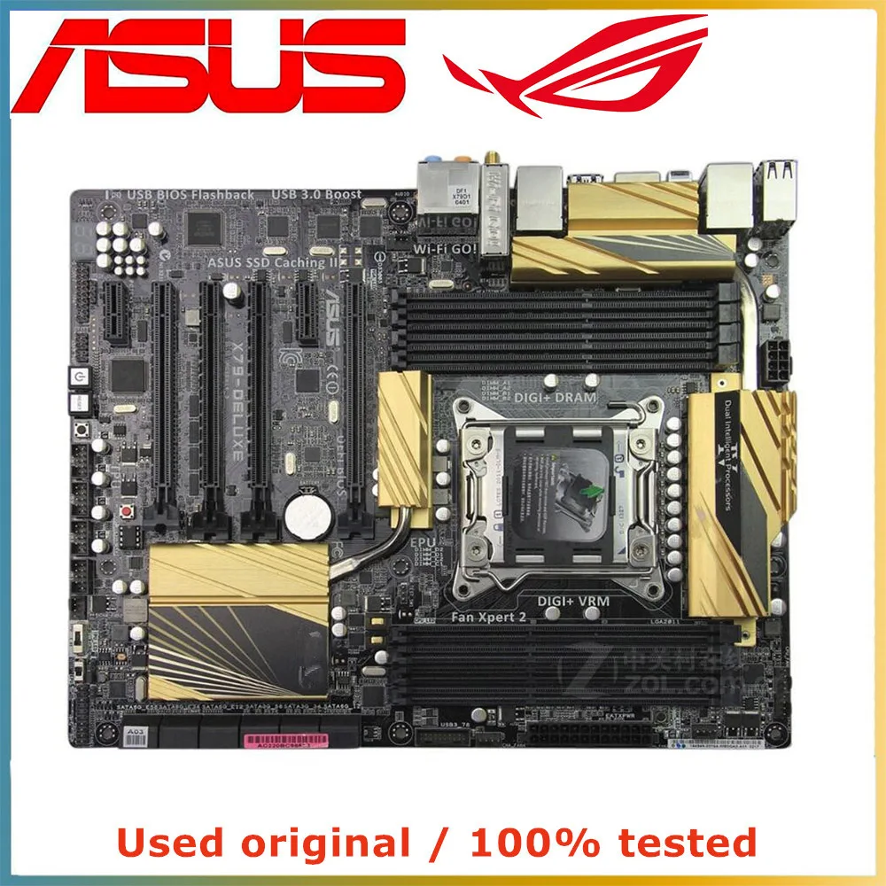 For ASUS X79-DELUXE desktop X79 2011 slot LGA 2011 Core i7 LGA2011 DDR3 motherboard