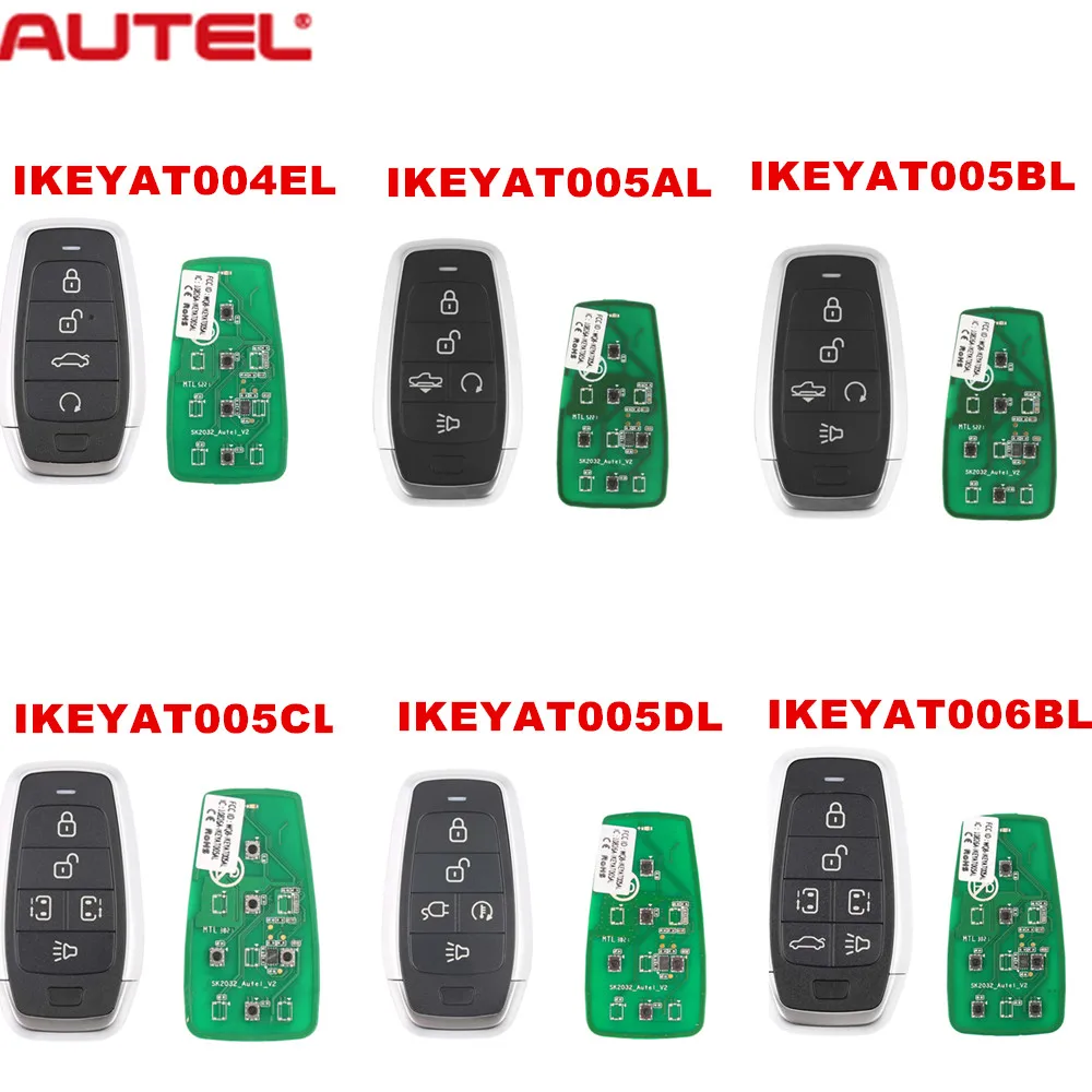 AUTEL IKEYAT004EL/IKEYAT005BL/IKEYAT005CL Independent4 Buttons Smart Universal Key