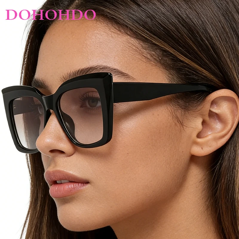 

Vintage Oversize Cat Eye Women Sunglasses Punk Trendy New Luxury Designer Men Sun Glasses Driving Summer Traveling Eyewear UV400