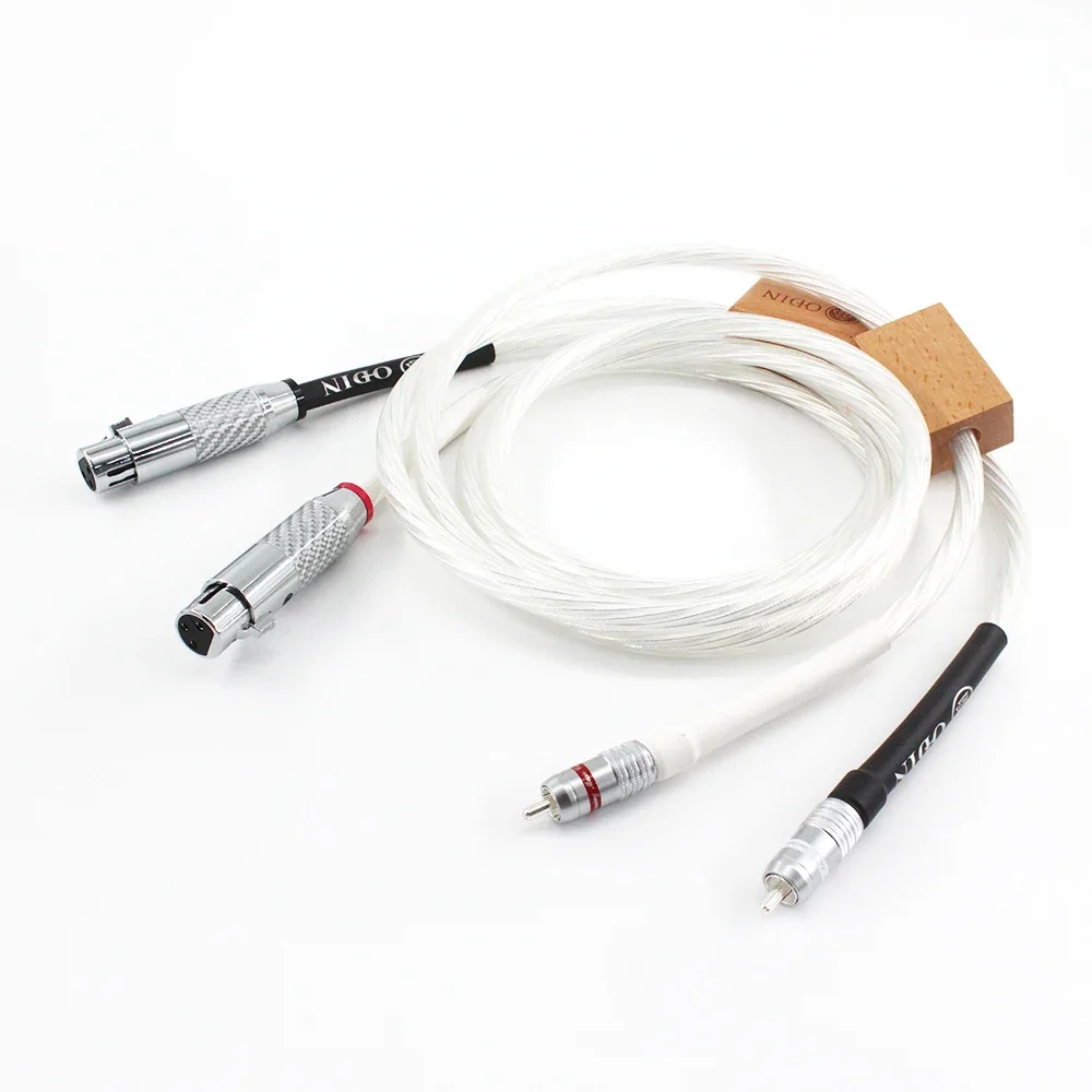 Высокое качество 7N XLR «папа-мама» HIFI соединительный кабель сигнальный кабель Fever сбалансированный кабель усилителя компакт-дисков