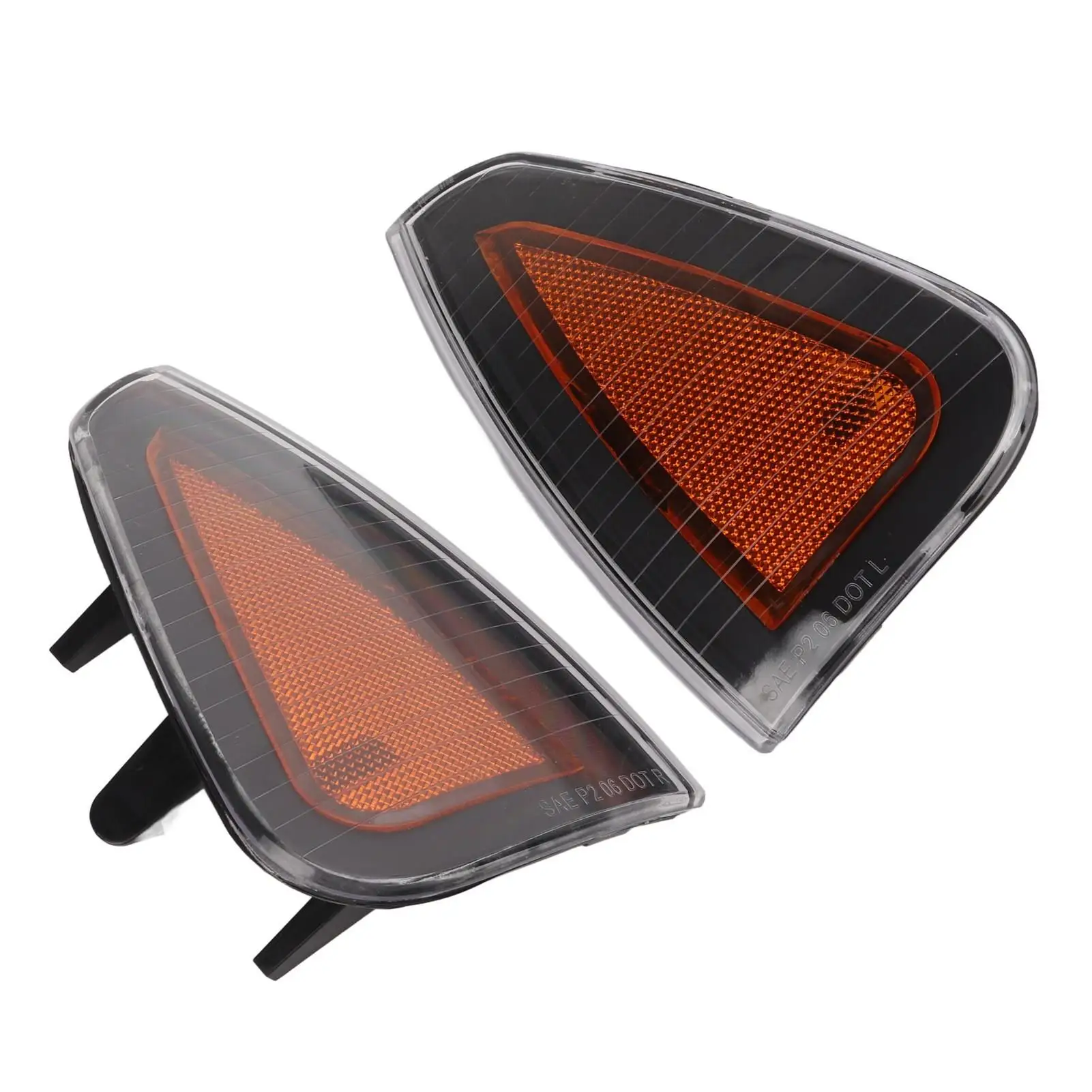 2 Pcs Front Turn Signal Light Cover 4806218AD Side Marker Lamp Cover for Dodge LX for SRT 8 2006 2007 2008 2009-2010