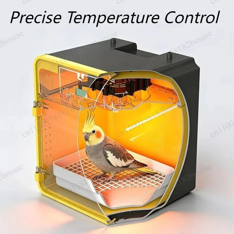 Multifunctional Silent Parrot Cage Small Animals House Parrot Cage Constant Temperature Portable Breathable Bird Incubator