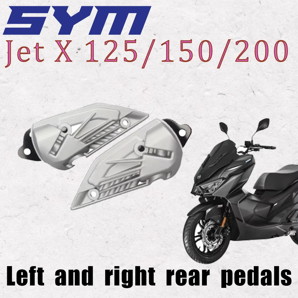 

For Sym Jet X 125 / 150 / 200 Motorcycle Left and Right Rear Footrests Sym Jet X 125 / 150 / 200