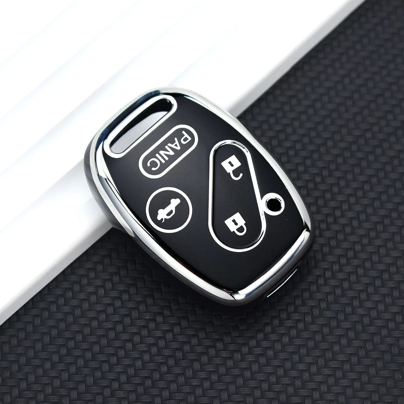 TPU Car Key Case Cover for Honda Fit CIVIC JAZZ Pilot Accord CR-V Freed Freed Pilot StepWGN Insight Shell Fob Holder