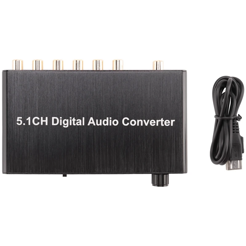 

5.1CH Digital Audio Converter Decoder SPDIF Coaxial To RCA DTS AC3 HDTV For Amplifier Soundbar