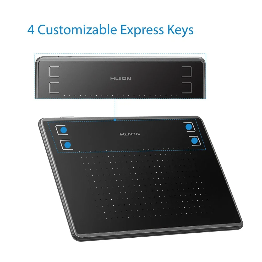 z newest design battery-free stylus 4 shortcut keys animation drawing and OSU! game playing graphic pen tablet