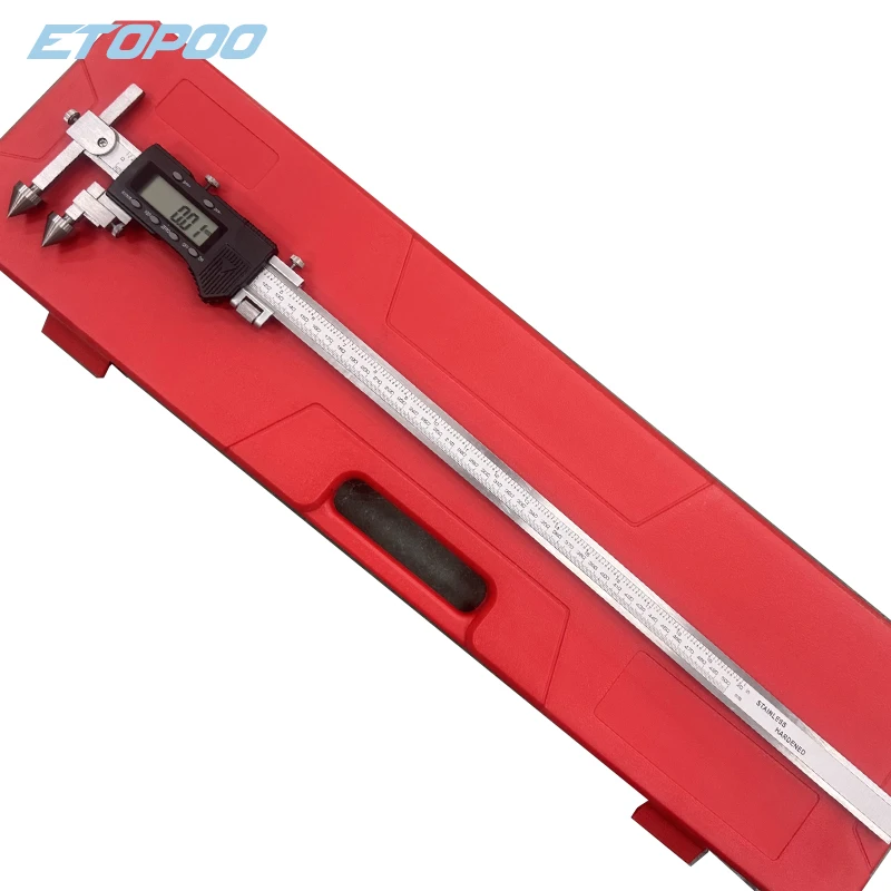 20-500mm center distance digital caliper hole distance cone probe electronic caliper measuring tool