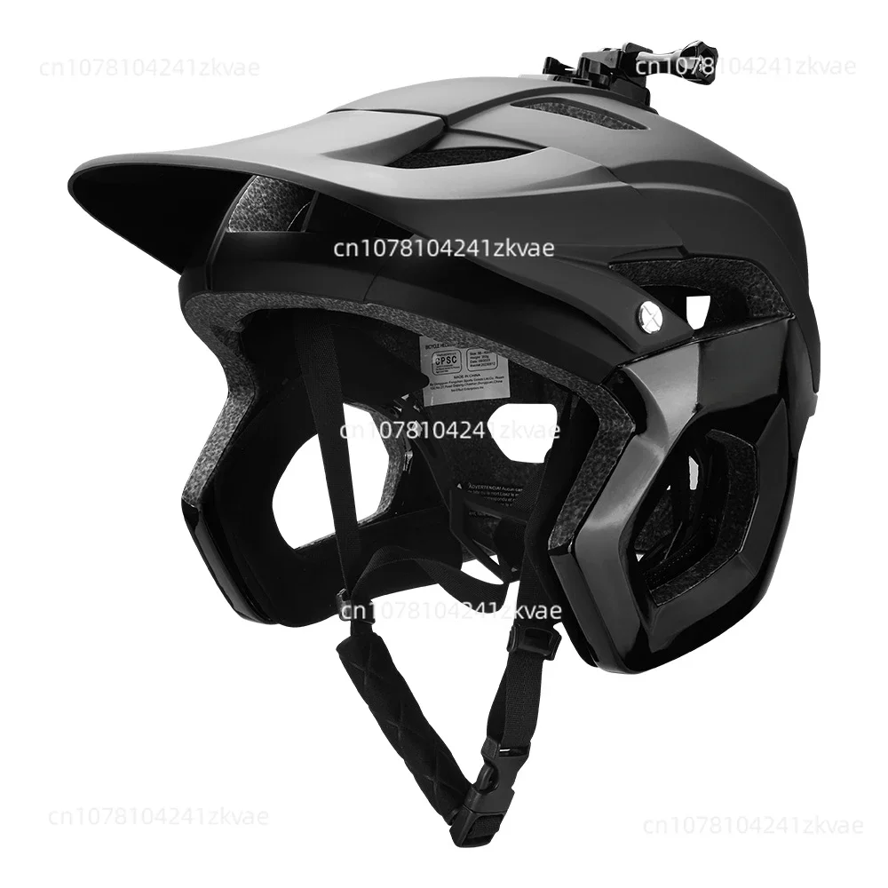 Bicycle helmet for men's mountain bikes, downhill off-road half helmets with lights, riding equipment, safety helmets, outdoor