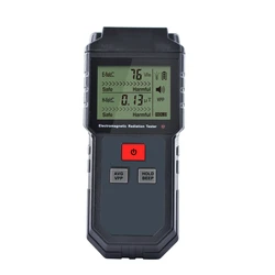 Electromagnetic Radiation Tester Electric Field & Magnetic Field Dosimeter Tester Sound and Light Alarm