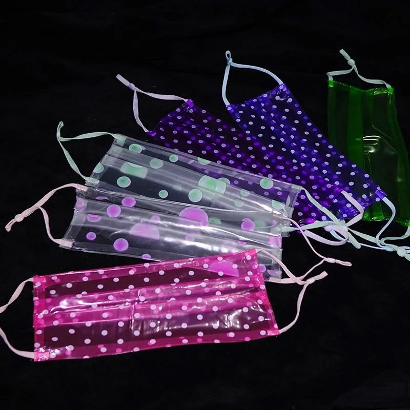 PVC Transparent Plastic Mask Windproof Rainproof Non Breathable Smooth Soft Weather Resistant Face Cover for Outdoor Activities