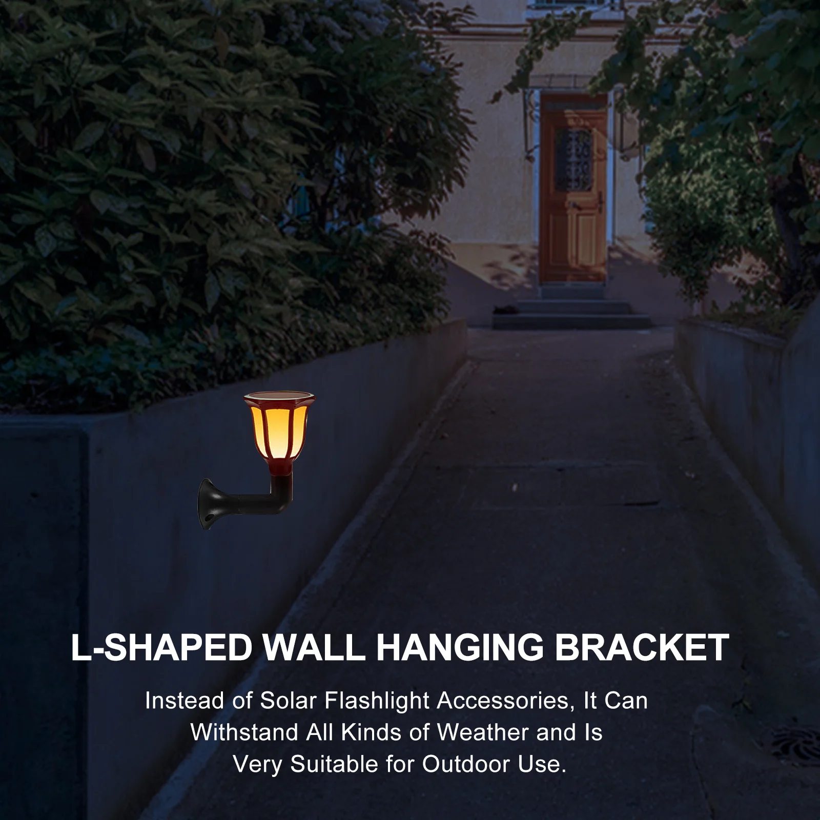 10 قطعة موصل ضوء خارجي متين مادة ABS إضاءة المناظر الطبيعية تمديد القطب استبدال أجزاء لأضواء الحديقة الشمسية