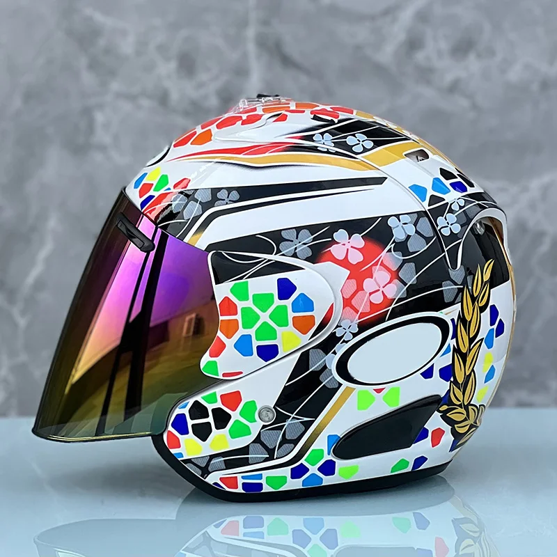 

Ram3 Crystal Half Helmet Motorcycle Off-Road Summer Helmet Downhill Racing Mountain Cross Casco Capacete Men and Women