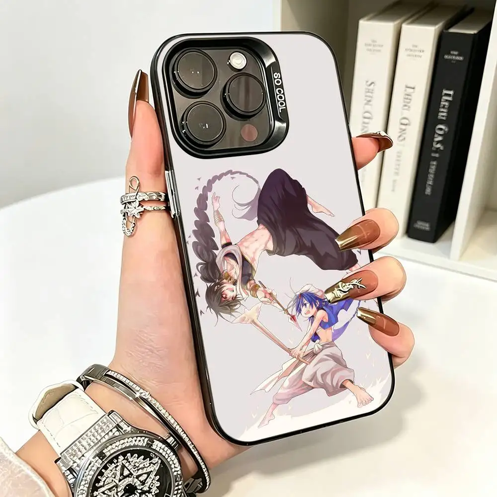 Fantasy Adventure Magi The Labyrinth of Magic-a For iPhone 17 16 15 14 13 12 11 Pro Max Air Silicone Colored Silver Bumper Cover