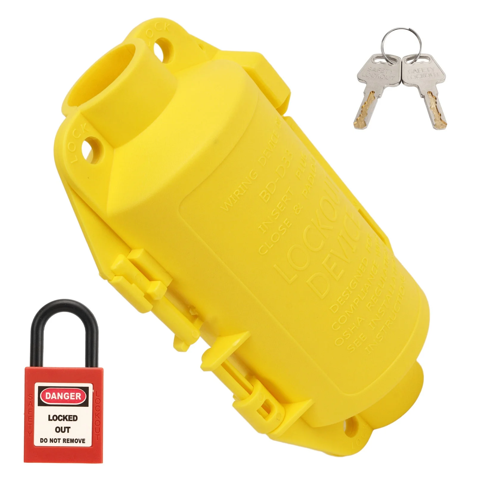Industrial Electrical Plug Lockout Device Set Universal Electrical Plug Lockout for Industrial Appliances