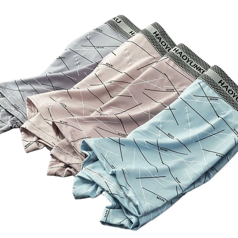 

Мужское нижнее белье: комфортные антибактериальные боксеры, дышащие модные трусы-боксеры для мужчин и женщин