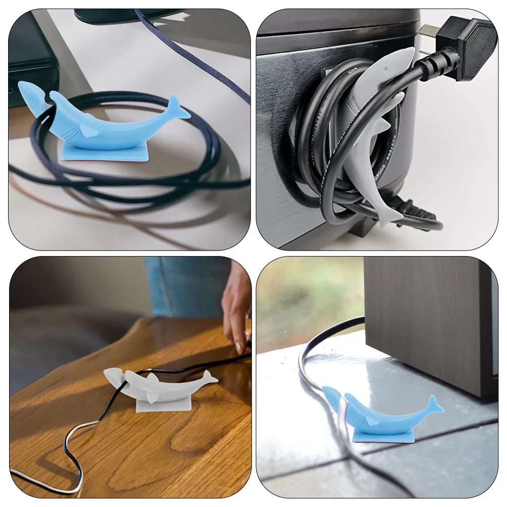 

2 Pcs Wire Harness Organizer Silicone Holder Cable Clip Cord for Appliance Silica Gel Desk