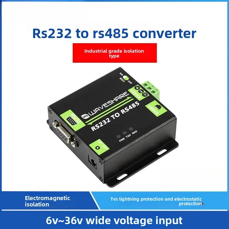 

Serial to 485 Industrial Converter RS232 Bidirectional Conversion Electromagnetic Isolation 921600bps High-speed Transmission