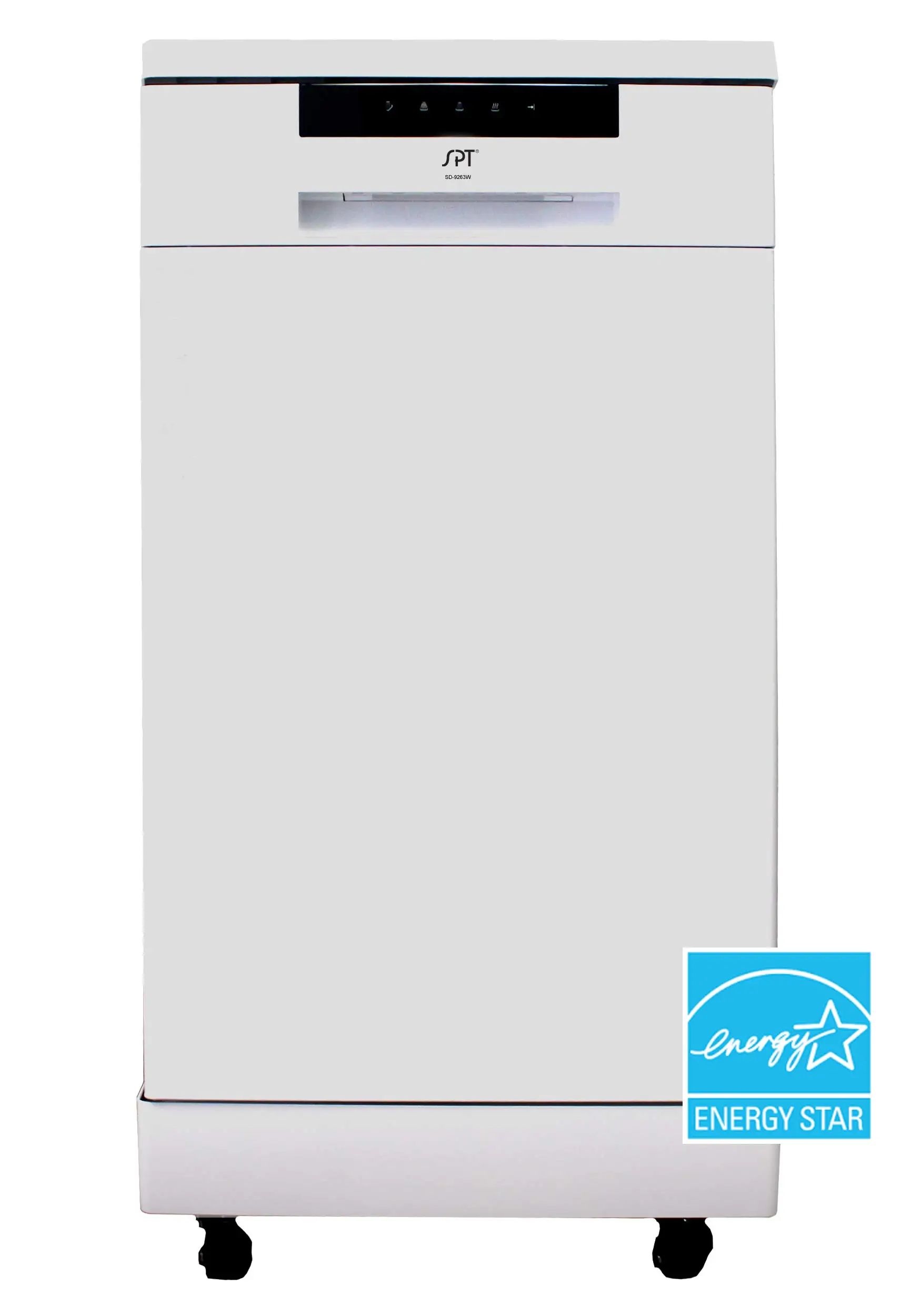 SD-9263W 18′′ brede draagbare vaatwasser met ENERGY STAR 6 wasprogramma's 8 couverts en roestvrijstalen kuip