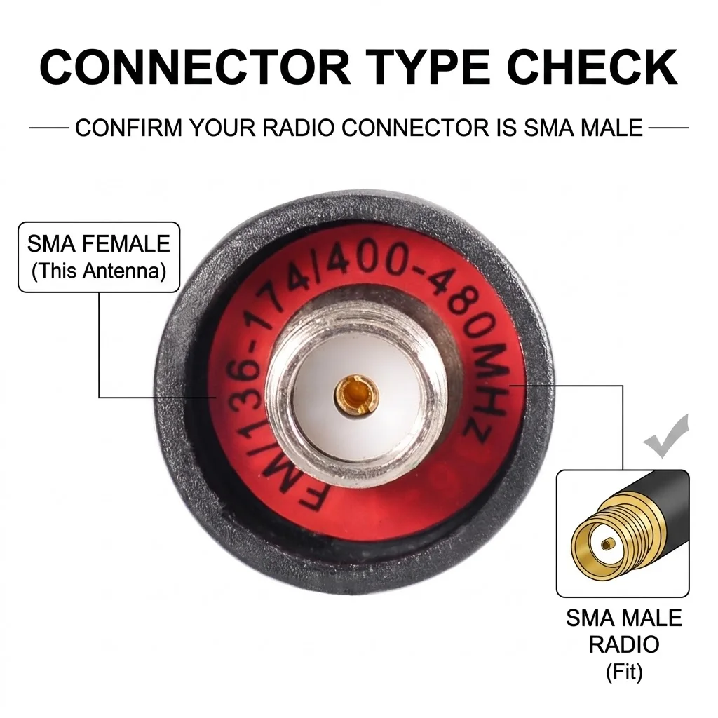 Superbat Dual Band SMA Femmina Ham Radio Antenna UHF/VHF per Baofeng UV-82 UV-5R UV-B5 GT-3 BF-F8HP UV-5RA UV-5RE Quansheng TG-UV