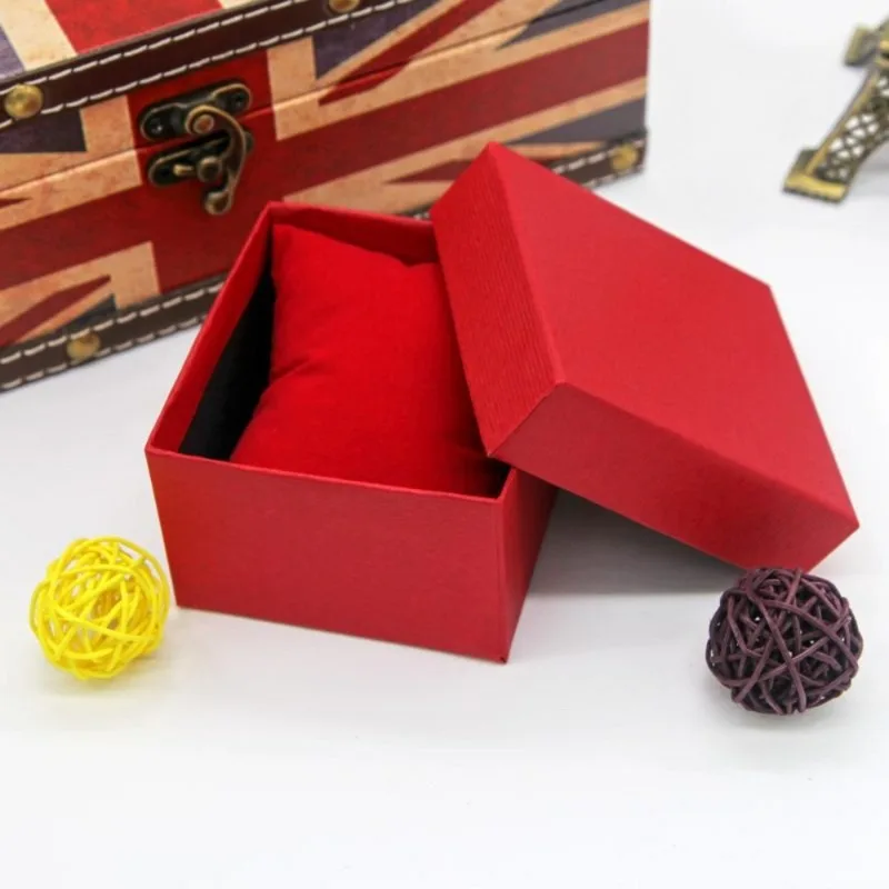 1Pcs Fashion  Present Gift Box Paper Case for Bracelet Bangle Jewelry Luxury Watch Box Home Storage Portable