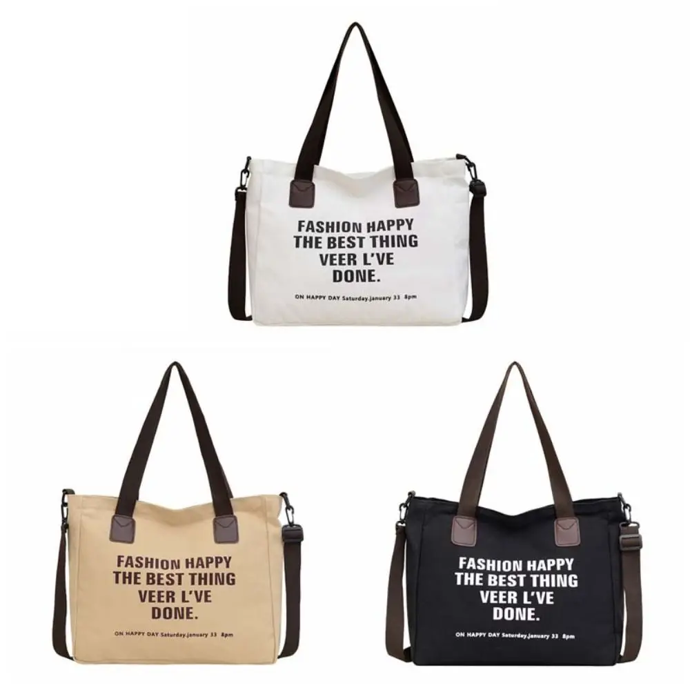 رسالة قماش حقيبة كتف عادية سعة كبيرة حقيبة نسائية صغيرة حقيبة متعددة جيب حقيبة تحت الإبط تنوعا حقيبة يد من القماش النساء الرجال #6