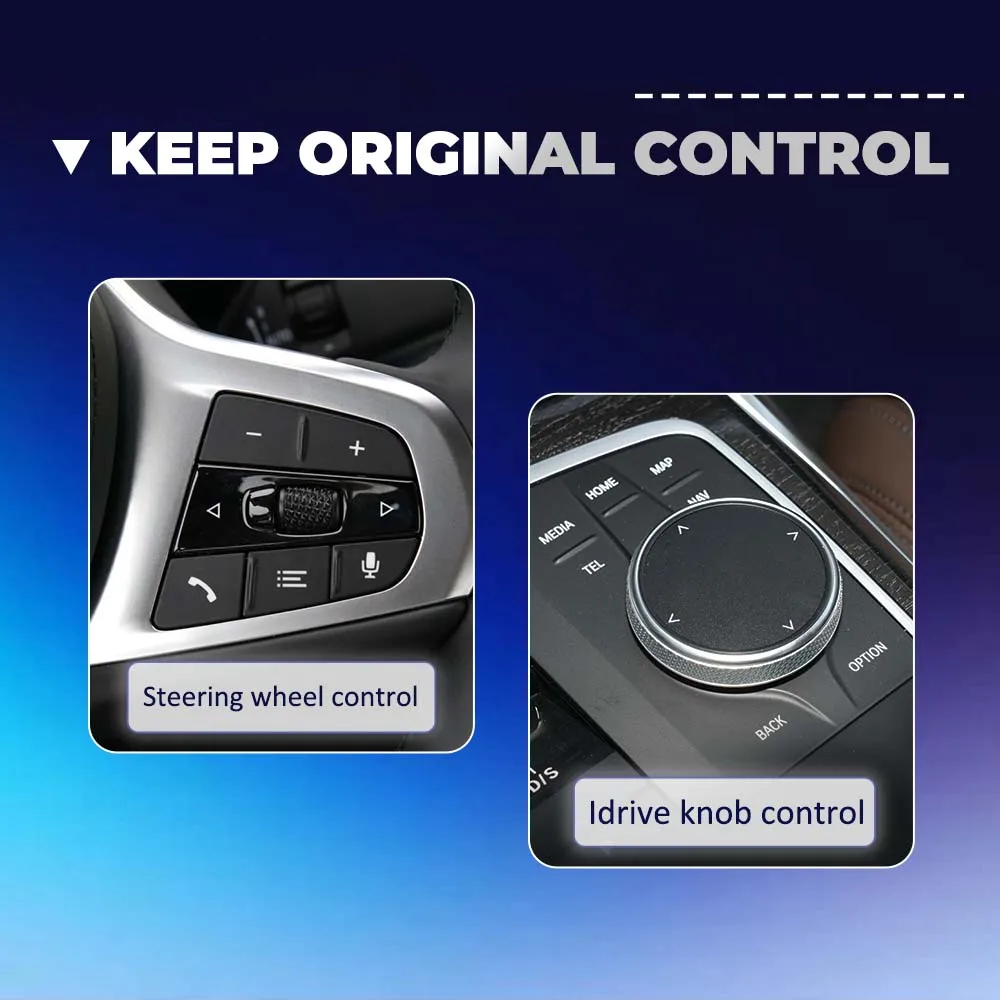 BONROAD اللاسلكية CarPlay أندرويد السيارات محول لسيارات BMW E60 E61 E62 E63 E64 CCC CIC بلوتوث مرآة ربط واجهة وحدة