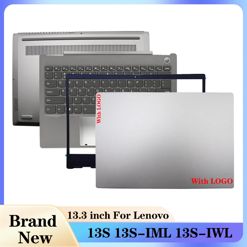 

Новый ноутбук для Lenovo ThinkBook 13S 13S-IML 13S-IWL, задняя крышка ЖК-дисплея/Передняя панель/Подставка для рук, клавиатура/нижний корпус, серебристый чехол для ноутбука