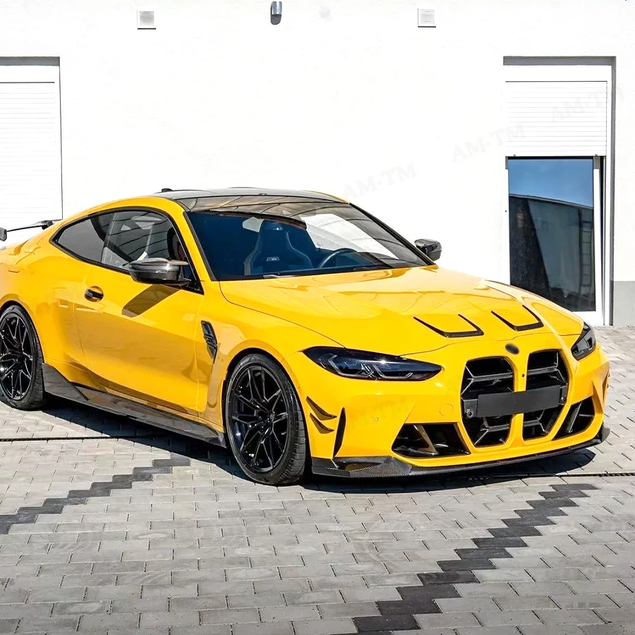 ل BMW G80 M3 G82 G83 M4 2021 + سيارة الخارجي محرك المخرج غطاء محرك السيارة ديكور أجزاء صالح ألياف الكربون هود تنفيس الزخارف طقم الجسم