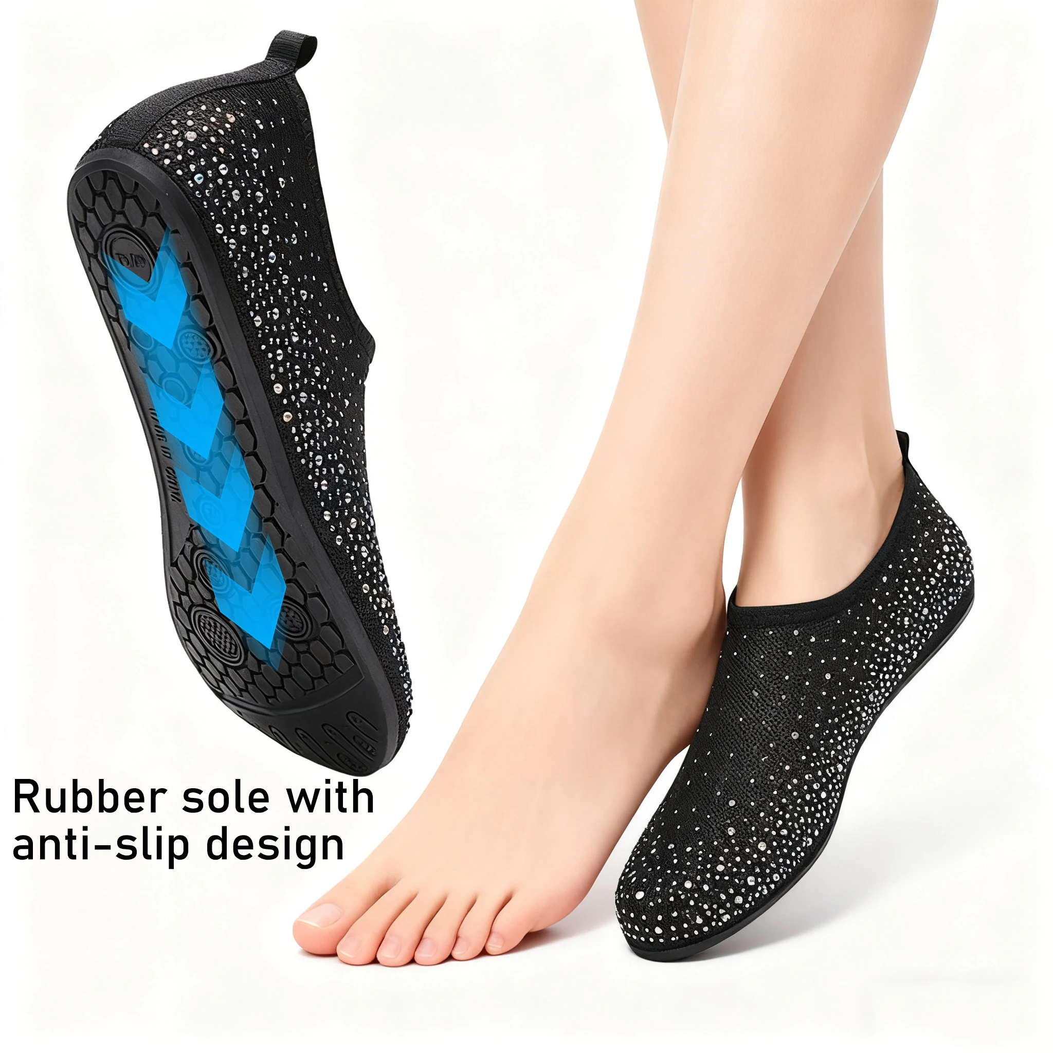 Diving Shoes Women Aqua Shoes Men Beach Swimming Water Sport Socks Barefoot Sneaker Fitness Dance Swim Surfing Snorkeling Shoe