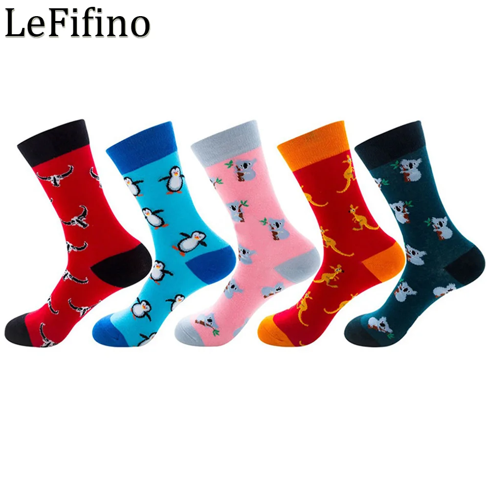 

Women Cute Cartoon Animal Cotton Socks Koala Penguin Kangaroo Colorful Happy Art Funny Socks Crazy Creative Teen Funky Socks