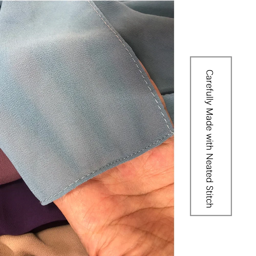 Muslim Chiffon Hijab Scarf Women Long Solid Color Bubble Islamic Shawls Headband Women Hijabs Wrap Headscarf Scarves 56 colors