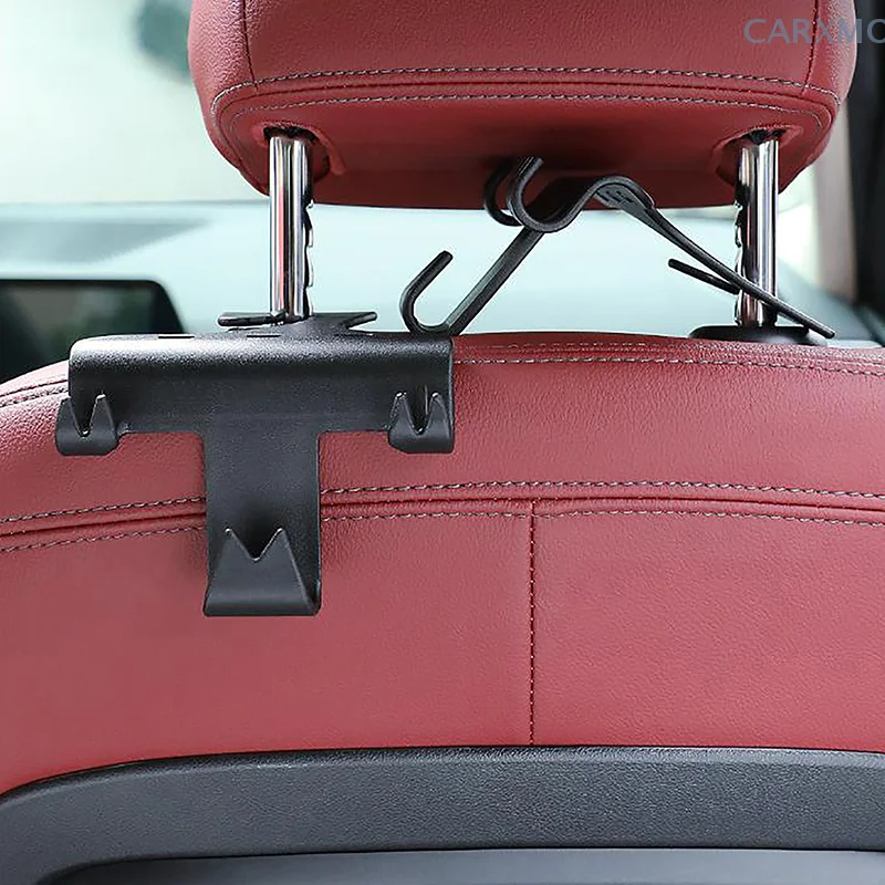 Portable Storage Hook Car Headrest Hidden Hook And Phone Holder Car Seat Back Hanger Phone Holder Rack Auto Clips