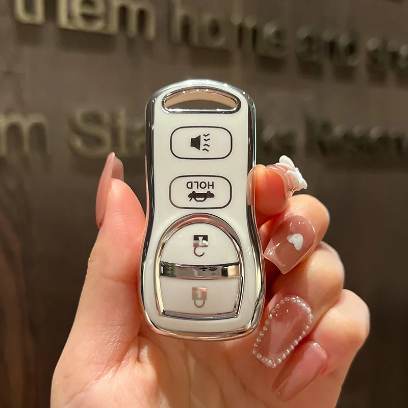 4Buttons TPU Remote Car Key Case for NISSAN Pathfinder Titan Versa Maxima Frontier Xterra Murano for INFINITI Keychain Protector
