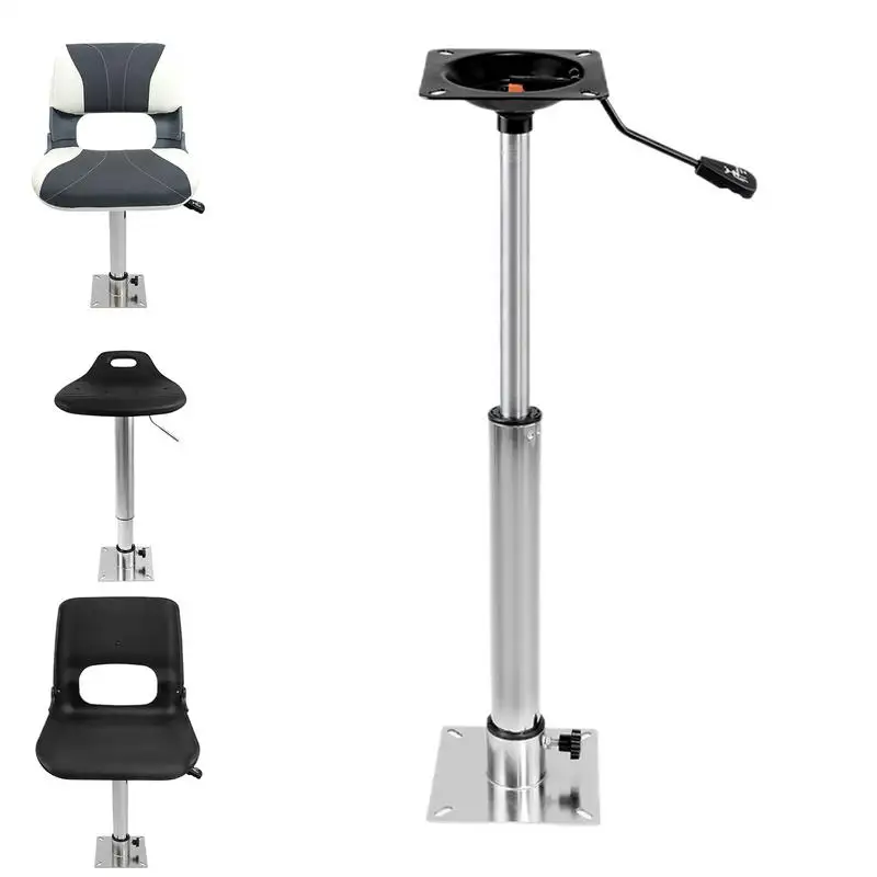 Adjustable Boat Seat Pedestal Boat Pedestal Base Telescopic Boat Seat Swivel Mount Practical Boat Seat Mount Base Boat Seat