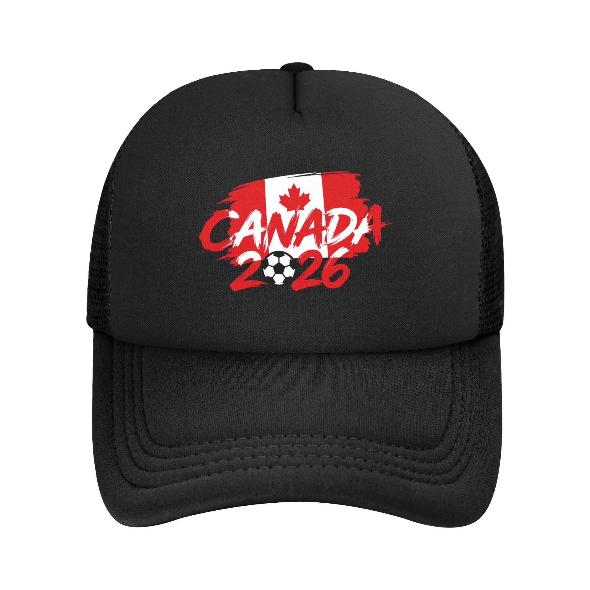 Canada Football Match 2026 Mesh Baseball Caps Adult Hip-Hop Sun Hat Adjustable Summer Trucker Hat