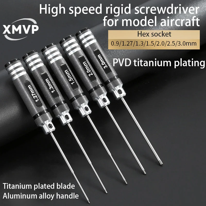 Model airplane hexagonal screwdriver set 1.3/1.5/2mm high-speed steel extended superhard hexagonal