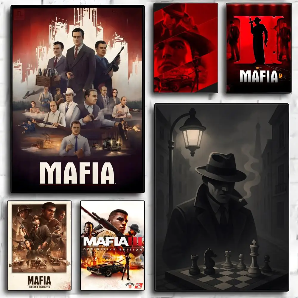 M-Mafia Definitive Game Gangster Poster Modern PP Paper Wall