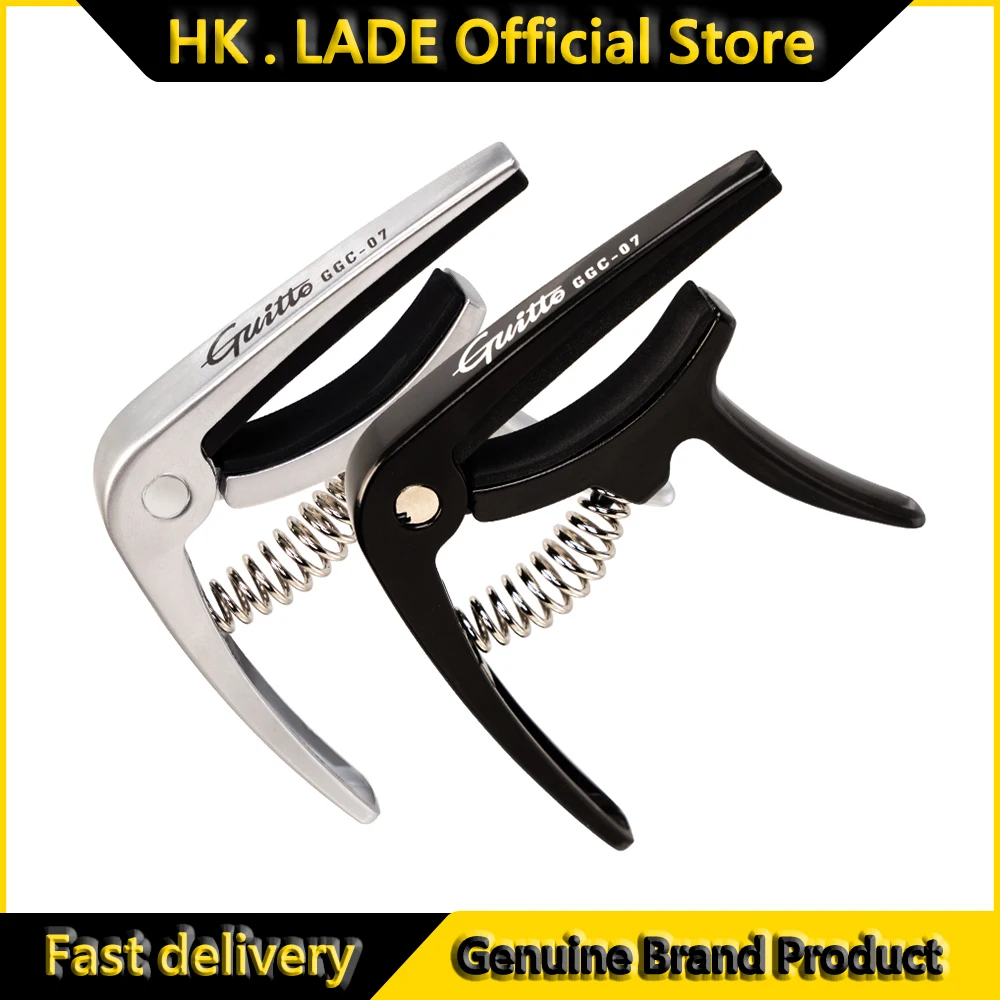 GUITTO GGC-07 Ukulele Capo Quick Zinc Alloy Ukelele Capo Change 4 Strings Hawaii Guitar Capos Quality Guitar Parts & Accessories