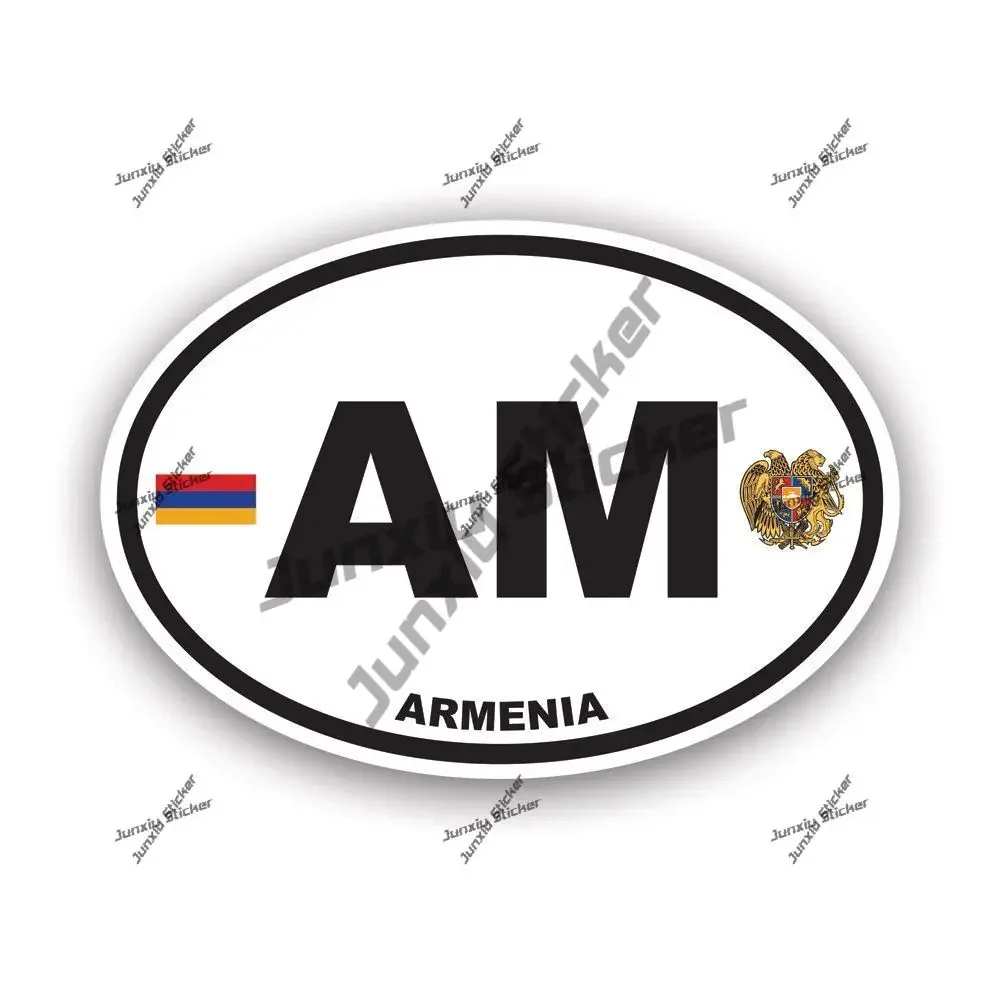 

Armenia Oval Funny Motorcycle Anti Scratch Sticker Vinyl Armenian Truck Stylish Anti Unique Decoration Proof Decal SUV Bumper